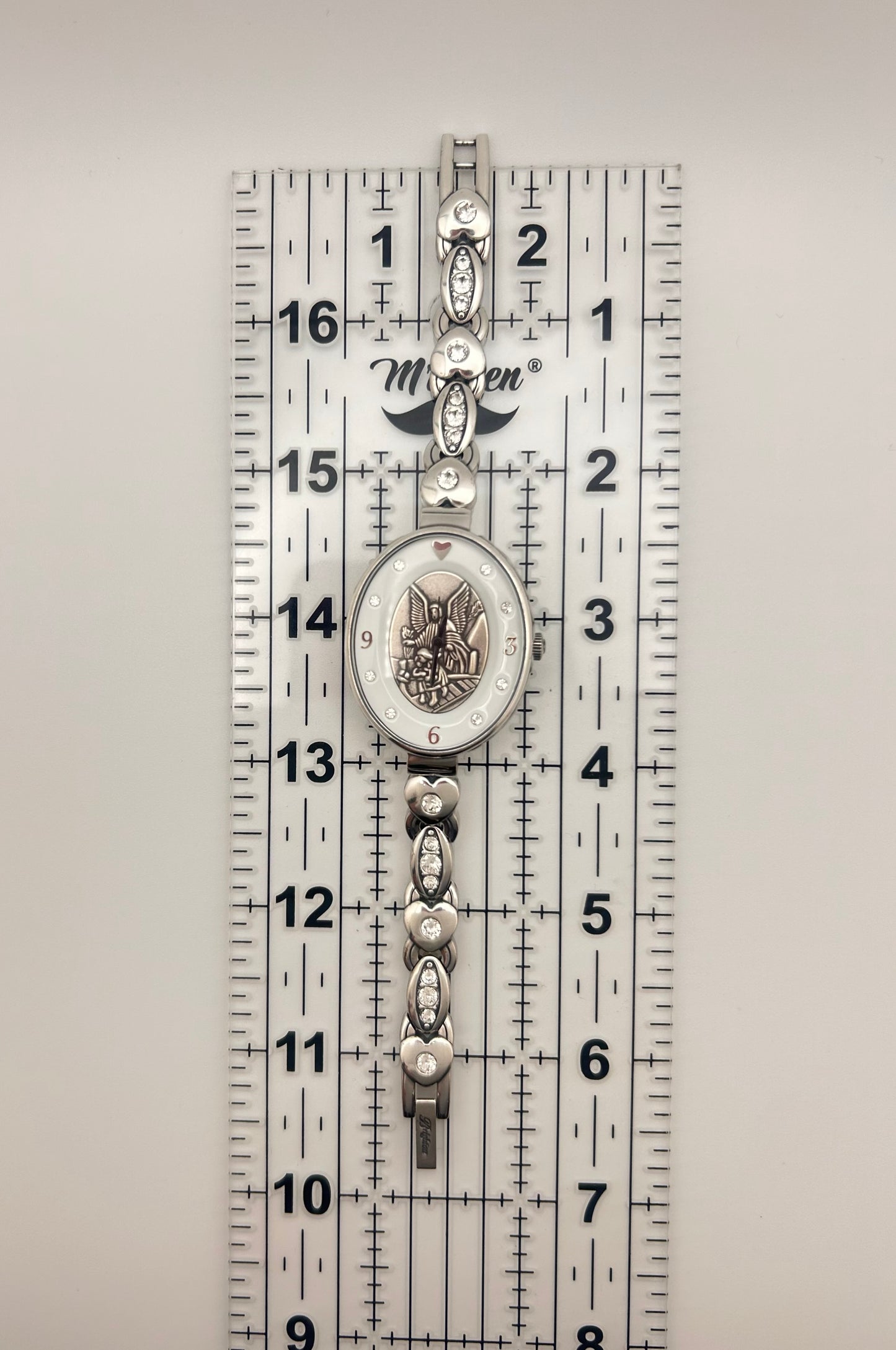 Brighton Devotion Angel watch , 32mm size case, 6.5in size wrist bracelet.