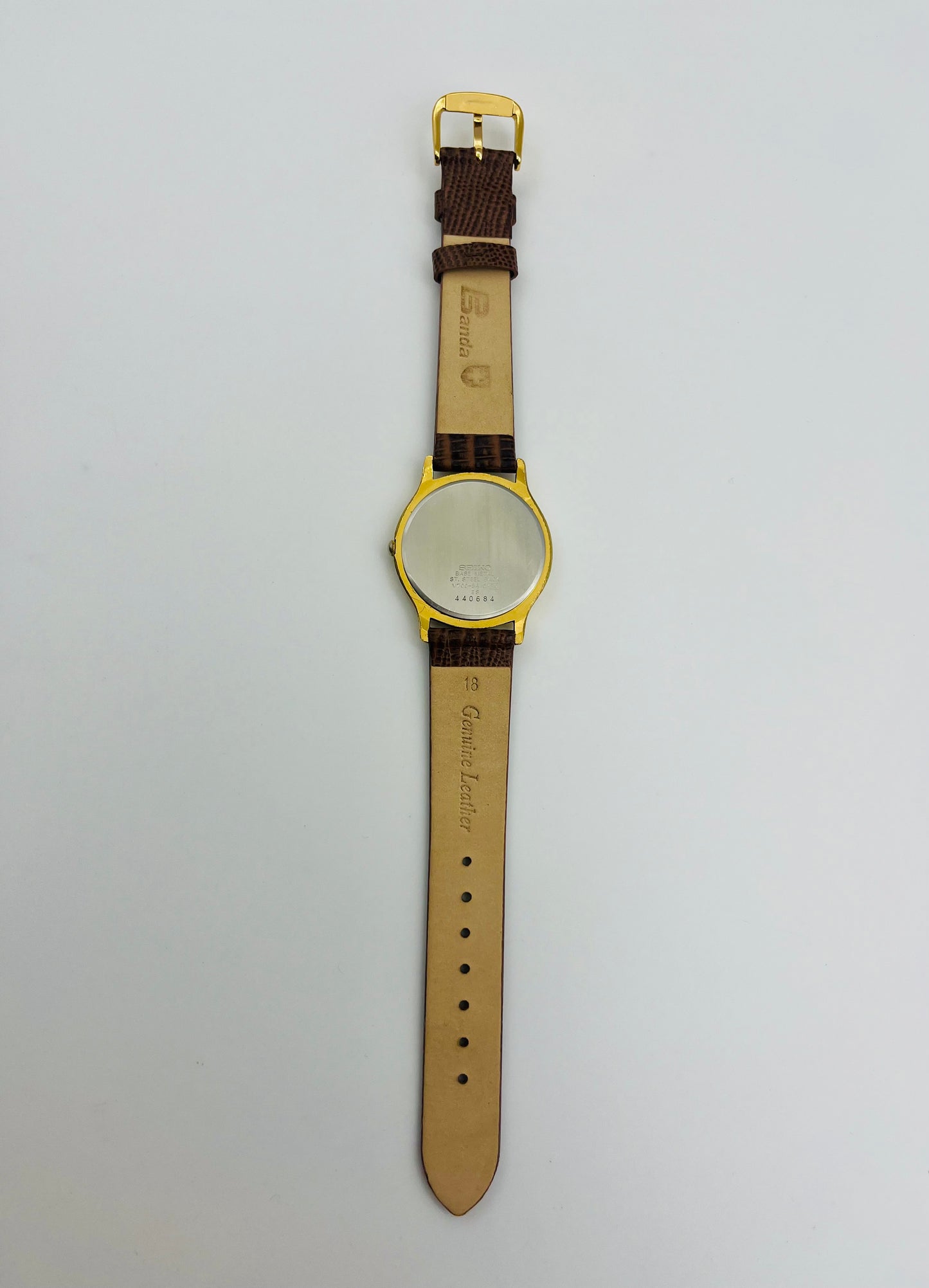 Seiko gold tone Roman numeral