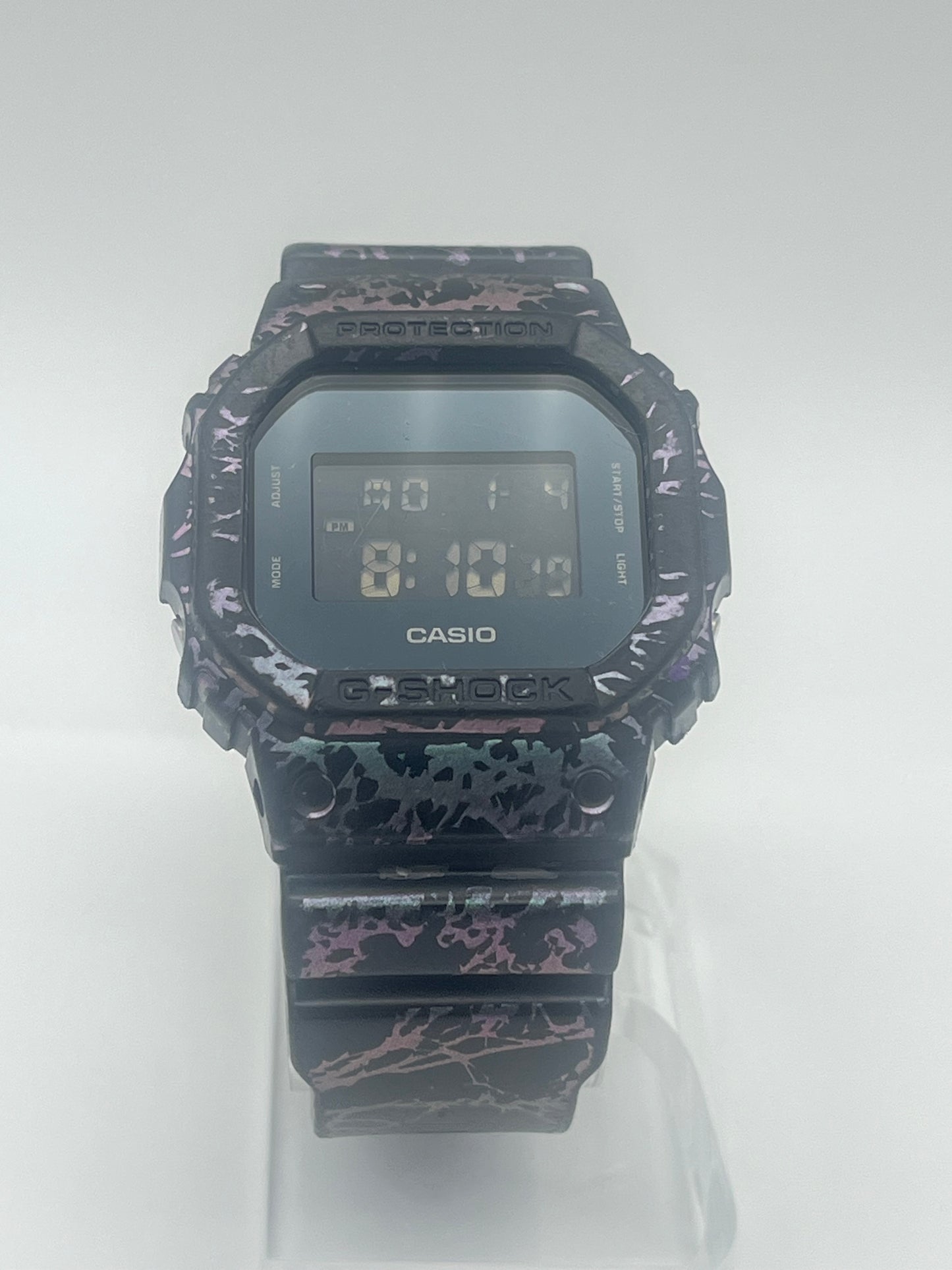 Casio G-Shock Polarized Marble, 43mm size case, 9in size wrist band