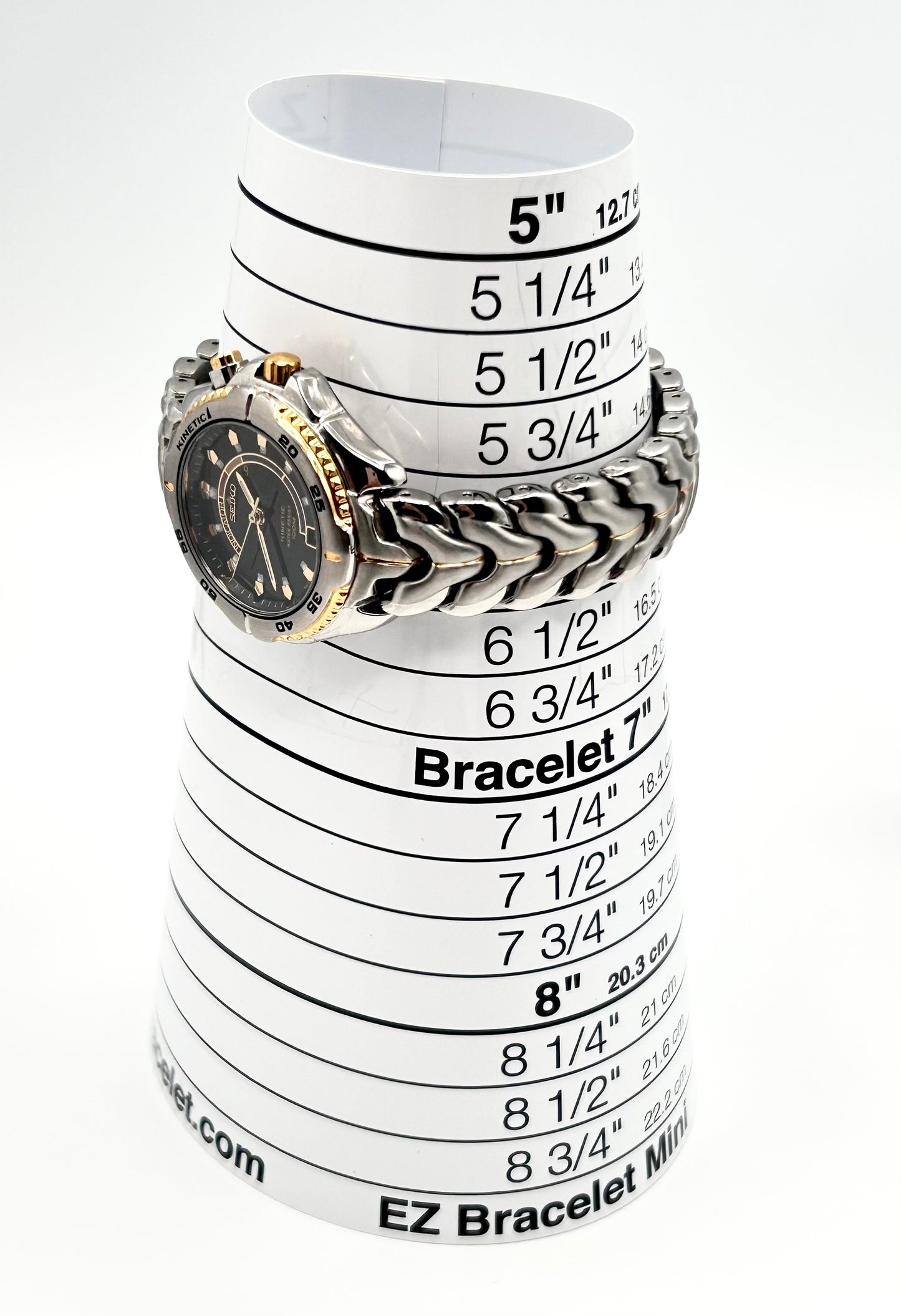 Vintage 2001 Seiko Kinetic women’s watch, 30mm size case, 6in size wrist bracelet