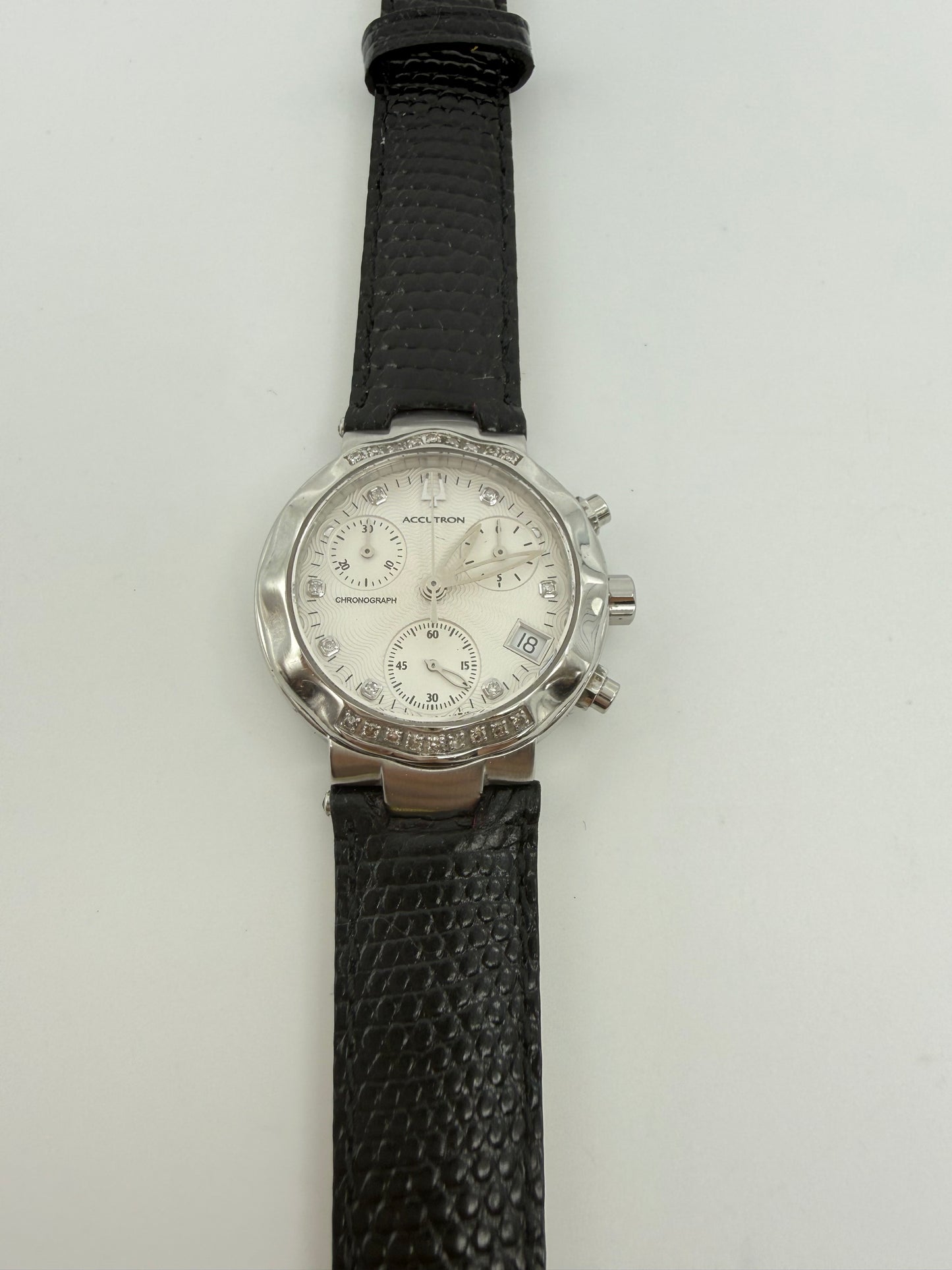Bulova Accutron,Sapphire Crystal Watch ,Unisex, 30mm size case, 9in size leather band
