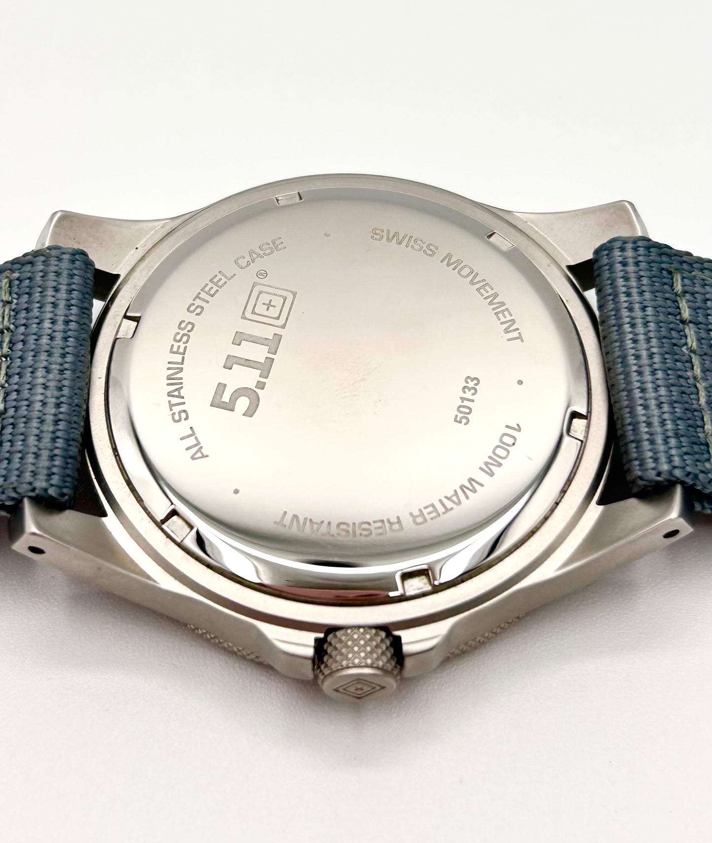 5.11 Tactical watch, Swiss made, 46mm size case, 9in size wrist band