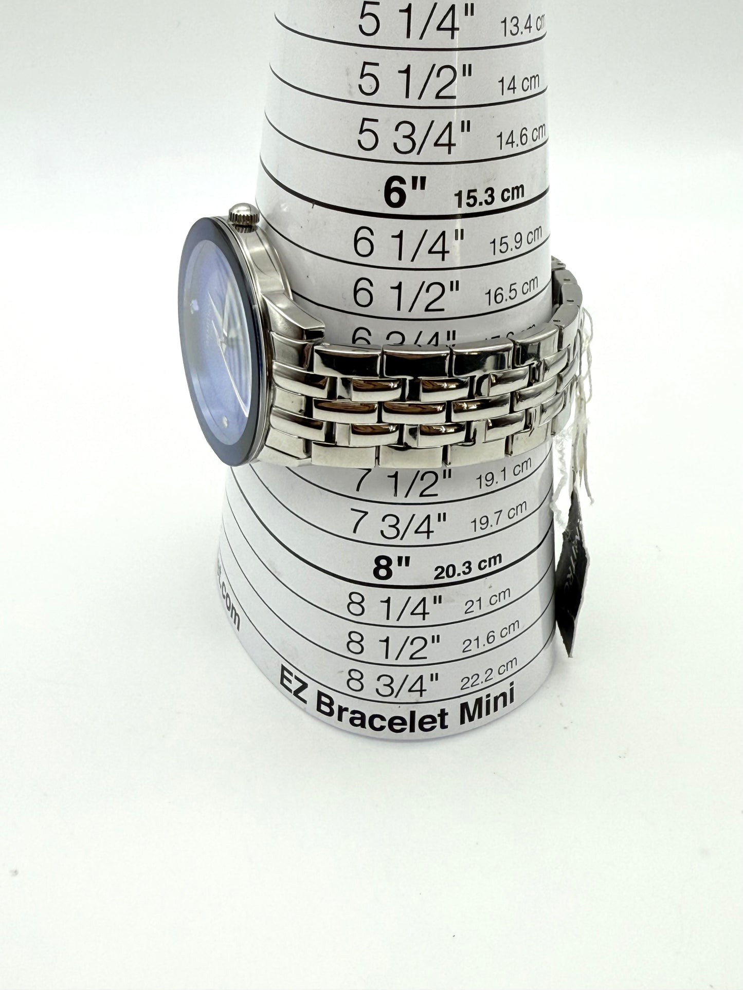 Armitron blue dial watch,42mm size case, 7in size wrist bracelet