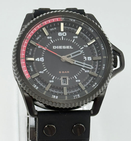 Diésel new watch mineral crystal 46mm size case, 8.5in size band