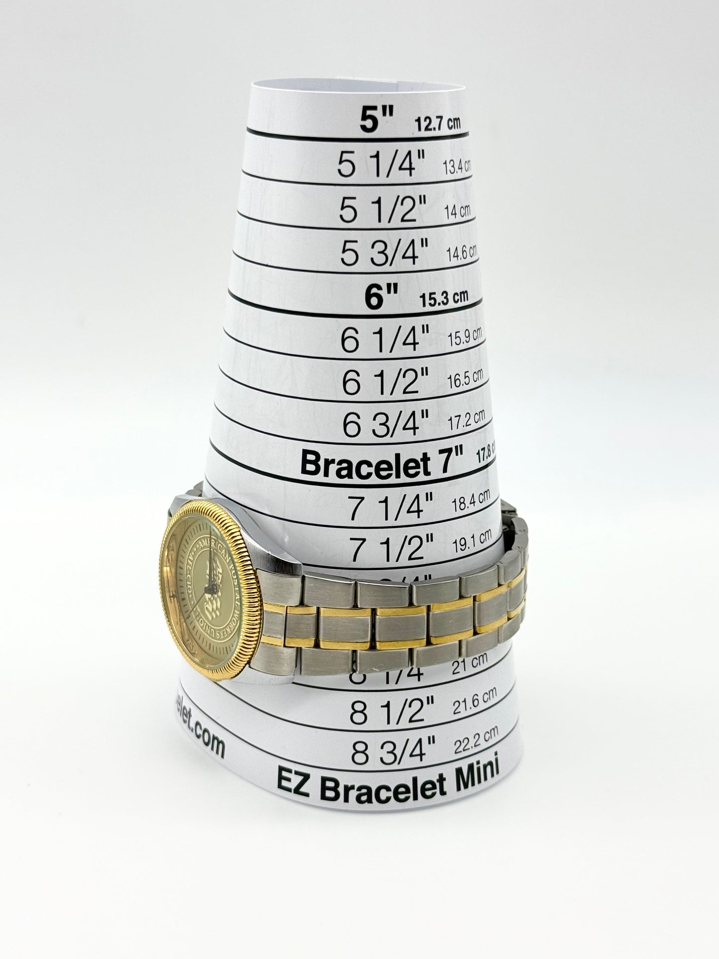 AFL-CIO American postal workers watch, 35mm size case, 8in and extra expensive wrist bracelet