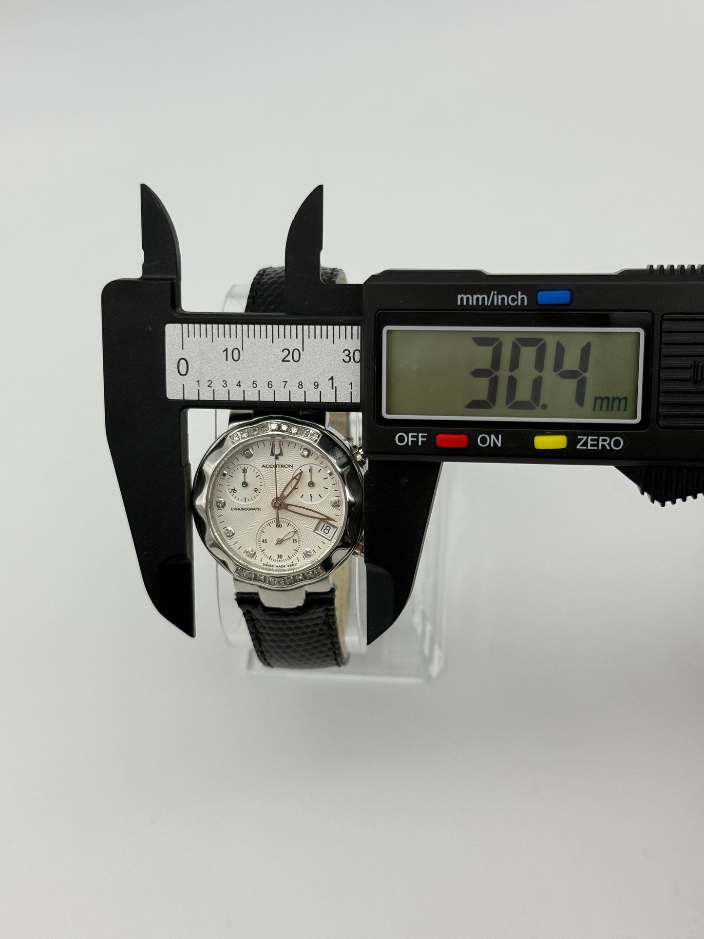 Bulova Accutron,Sapphire Crystal Watch ,Unisex, 30mm size case, 9in size leather band