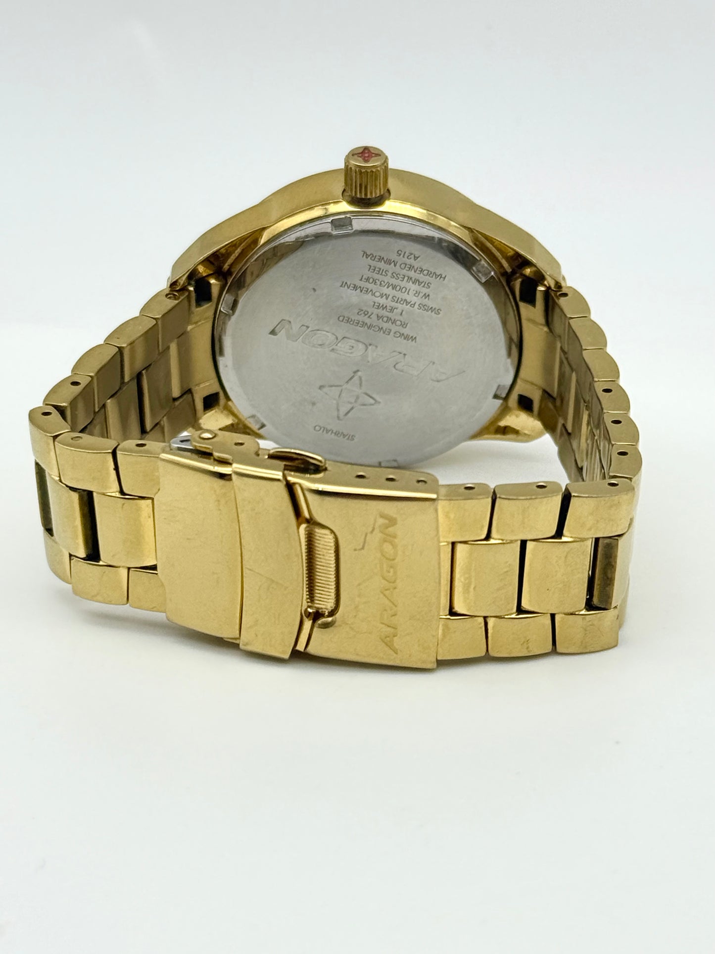 Aragon Starhalo Crystal Swarovski watch, 37mm size case, 6.5in size wrist bracelet