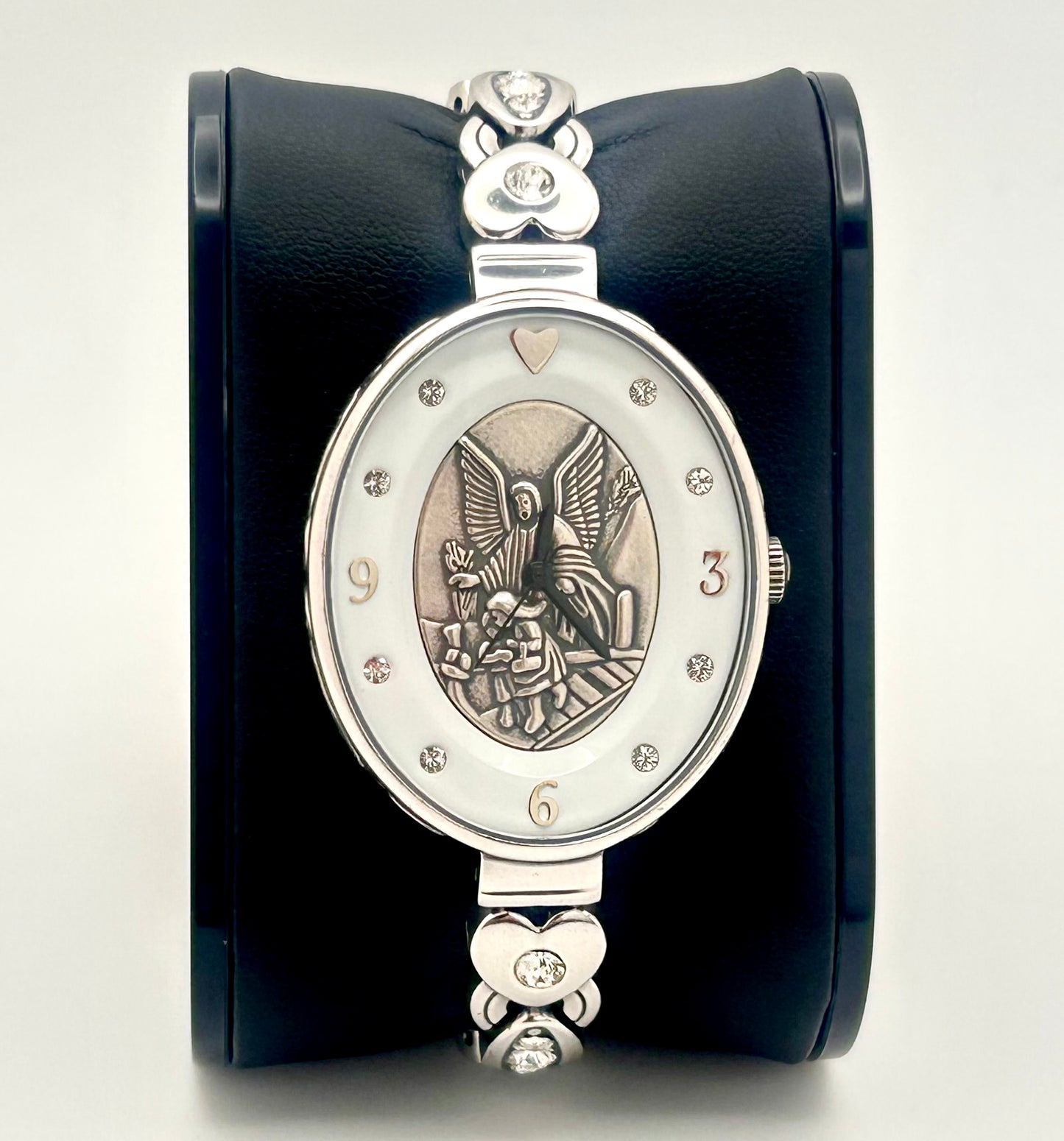 Brighton Devotion Angel watch , 32mm size case, 6.5in size wrist bracelet.