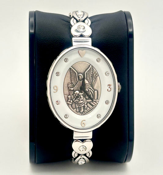 Brighton Devotion Angel watch , 32mm size case, 6.5in size wrist bracelet.